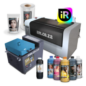 H-DTF/303/XP600: 300mm DTF Printing & Powdering Machine Complete Package,, EPSON XP600 Printheads, In-house InkRIP Software, CMYK/White Inks, Ink Cleaner, White Adhesive Powder & 30cm Wide DTF Film Roll